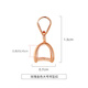 DR GRAFFCARNYPt950 platinum pendant buckle rose gold 18K gold necklace l connector buckle clip card jadeite with 18K rose gold pendant buckle universal style