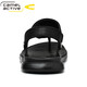 Sandalias de hombres dinámicas de camello alemanes para el verano Nuevos zapatos de playa informales Sandalias sin deslizamiento Sandalias de doble propósito Flip Flip Flopslip 3880 Negro (tamaño de zapato deportivo) 38