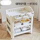 
Diaper table baby diapers table baby care table massage and touch can take a bath multifunctional diapers baby newborn baby crib Milk white plus size - diaper table + latex pad + 3 hanging boxes + 6 storage boxes