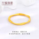 Lukfook Jewelry gold ring Möbius ring Fuman heirloom pure gold solid couple ring price No. 10 - about 1.60 grams