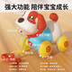 Huanger children's pull-string leash puppy can talk, walk and bark electric music baby 1-year-old toy for boys and girls