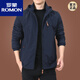 Romon (Romon) Jacket Men's Spring and Autumn Men's American American improvisada a prueba de agua Autumn Sports Chaqueta de otoño de otoño de mediana edad Khaki 9898 más Velvet 5XL