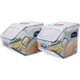 LOCK&LOCK kitchen plastic grain storage rice box, grain moisture-proof and insect-proof fresh-keeping storage container set of two (5L*2)