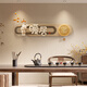 Mi Ling New Chinese Living Room Sofa Background Wall Decoration Painting High-end Atmospheric Hanging Warm House Lights 2024 Wall Flat Ping An Xile A (Creative Clock Swing) YXH0542 Large Size: 12035cm Mirror Crystal Porcelain Painting (No Lamp) Double-layer Three-dimensional Frameless