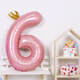 
Domeiyi birthday scene arrangement girl digital birthday balloon props atmosphere arrangement children party decoration pink 7
