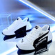 BOFLOY casual shoes men's shoes new style bag-soled shoes light luxury European station height-enhancing shoes men breathable thick sole sports dad shoes men 9918 white and black 38 [sports shoes size]