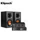 Klipsch R-51M Hi-Fi Hifi Fever Horn En haut-parleur Ordinateur Bluetooth Amplificateur Set Bibshelf Box Retro Apparence 2.0 Channel R-51 + Nopshen MS-30DII