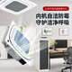 Midea central air conditioner 2 hp 3p/5 hp heating and cooling second-hand 90% new ceiling unit commercial shop office factory embedded patio unit ceiling suction air outlet from all sides Midea three-horse fixed frequency heating and cooling ceiling unit-220V