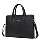 Kuqi Kangaroo Briefcase Men's Genuine Leather Business Bag Boutique Business Travel Men's Handbag Bag Horizontal Leather Bag Computer Bag #2# 1 Inch Blue Medium Single Bag #2# 1 Inch