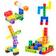 Bâtiments de construction de jouets à carré numérique mignon de 1 à 100 jouets d'assemblage pour enfants cube carré montessori puzzle mathématique [sac] bloc de bloc 50+ dessins