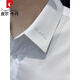 Pierre Cardin Nadelstreifenhemd kurzärmelig 2024 Neue Männer sexy hübsche Kleidung Herren Sommereis-Seide bestickter Hemd weiß 4xl [Empfohlen 185 Jin [Jin ist gleich 0,5 kg]]