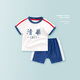 Didi Bear Diary (didixiongriji) traje de manga corta para bebés ropa para niños de verano ropa de algodón puro camiseta chicas pantalones cortos delgados ropa de verano estilo universitario traje de manga corta tsinghua 90 cm (24 m)