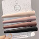 Qindu Traceless Duckbill Clip Large Bangs Clip Forehead Hairpin Side Broken Hair Back of Head Female Summer Hair Accessory Hairpin Wave-4 Pack Dark-Duckbill Clip