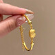 Pupan Old Phoenix Gold Store Gold Kitty Cat Bracelet Sweet Princess Style 18k Gold Bracelet Female Internet Celebrity Y Cat Bracelet Chain