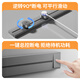 Open-Mounted-Spurstrecke des internationalen Elektrikers mit Schalter Movable Wall Socket Wall Mounted Power Guide Multifunktion Expansion Einsatz 40 cm + 3 Fünf-Löcher [Blaues Licht]