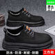Küchenschuhe 2024 Herrenschuhe Herren leichte Arbeit Mode nicht rutschende Lederschuhe Herrenkoch Casual 100 Brown verbessertes Modell/E9214#*o 39