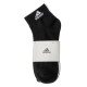 阿迪达斯 （adidas）男袜女袜子24冬季新款三双装运动休闲袜子跑步训练舒适 IC1283/灰白黑/三双装 S 鞋码37-39码
