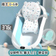 BABYALAN baby folding bathtub baby bathtub foldable bathtub sitting and lying large newborn newborn children's supplies thermometer + bathtub + suspension pad - blue