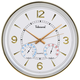 
Uranus Uranus 4618 round 34cm wall clock modern retro clock temperature and humidity design living room quartz clock hanging watch 6636-1 temperature and humidity 34cm 34cm