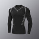 NIUKAILE quick-drying tights men's sports suit spring and summer running training clothes fitness high elastic long-sleeved leggings elite long-sleeved world unparalleled 3XL recommended weight 155-180Jin Jin equals 0.5 kg