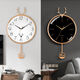 
Nordic light luxury deer head wall clock living room home creative atmospheric modern simple clock decoration fashionable clock wall deer head electroplated gold simple model [6187]
