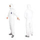 400 Vêtements de protection Isolation Suit Vêtements sans poussière sans poussière Vêtements de protection jetables en une seule pièce Vêtements forts spéciaux K1H1SN9888 DUPONT 1422A / 001 XL