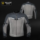 SULAITE Summer Cycling Suit Men's Motorcycle Rally Suit Motorcycle Suit Anti-fall Breathable Rider Suit Women's Jacket Coat Rally Suit Beige [Slow Rebound Protective Gear/Breathable Mesh] XL