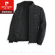 Pierre cardin dad spring jacket men's top 50-60 years old middle-aged and young grandfather spring and autumn thickened woolen jacket 9893 black gray 170/M
