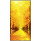 Mudianxing light luxury modern entrance entrance entrance decoration painting at the end of the corridor, Golden Avenue hanging paintings, high-end sense of entrance entrance entrance entrance corridor mural 15686-2 60*120cm pearl black frame crystal porcelain inlaid diamonds