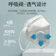 保为康9700V/9711V防尘口罩KN90独立包装带呼吸阀防雾霾工业劳保装修粉尘打磨煤矿透气 9711V带呼吸阀头带式（20只）