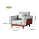 
Guangming Furniture Solid Wood Sofa Modern Simple Soft Bag Sofa Living Room Elm Wood Sofa 3894 Single seat