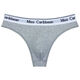 IOSN men's cotton thong sexy U convex sports underwear letters low waist fitness markless briefs cotton T-trousers black M weight 95-110Jin [Jin equals 0.5 kg]
