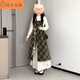 Zhidoudou automne et robe d'hiver pour femmes hivernales de style coréen Nouveau style coréen robe de style femme