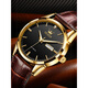 Top 10 schweizerische mechanische Uhren für wasserdichte Herrenuhren für High-End 2025 Neue Top-Ten-Marken von Herrenuhren für transparente Bodengürtel 6629 braune Lederblaue Männer Uhr