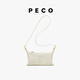 PECO969baby枕头包迷你手机包单肩斜挎高级质感运动斜挎包送女友礼物 蛋黄色头层树皮皱牛皮 现货