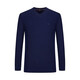 SEVEN Men's Sweater Spring and Autumn Fashion Casual V-Neck Warm Tops Navy M