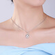 Yuan Shengfu's new PT950 boutique fashion oval platinum pendant genuine atmospheric platinum necklace pendant for women 4.27 grams