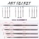 ARTSECRET秀明灰鼠毛长锋水彩画笔毛笔688LR长尖形水彩水粉丙烯专业勾线画笔单品/套装 688LR#0