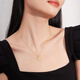 Liufu Jewelry Foot Golden Spirit Butterfly Hollow Butterfly Gold Necklace Set Chain Gift Priced GDGTBN0041 3.48 grams (including labor cost 675 yuan)