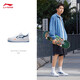 Li Ning (LI-NING) Haichuan丨Men's Shoes Cloud Technology Shoes Shoes Absorbing and Resilience Lightweight High-Elevation Climax Classic Casual Shoes Small White Shoes Standard White/New Aurora Blue-2 42