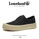 Leveland Maple Leaf Canvas-Schuhe Herrenschuhe Sommer Neu atmungsaktiv nicht rutschfreie Schuhe tragen resistente und hochgezogene einstufige faule Schuhe Herrenschwarz [Standard Lederschuhgröße] 40 (250 mm)