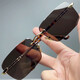 Steinspiegel echte Kristall Steingläser Kristall Sonnenbrille Sonnenbrille Fahrer Fahrspiegel Steinspiegel Super klar kühle Augen auffällige 736-Grau-Rahmengeschäft [60-40]