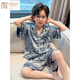 
Modal boys ice silk pajamas summer 2023 new children's short-sleeved home clothing Internet celebrity big boys summer air conditioning clothing