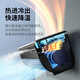 Aideng wall-mounted air conditioner fan refrigeration small air conditioner kitchen without punching small cooling fan bladeless fan wall-mounted dormitory outdoor vehicle semiconductor cooling portable large air volume electric fan E868 gray [charging and plug-in dual-purpose + remote control]
