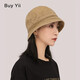Buyyii Kurzbrenner Fischerhut für Frauen im Sommer Eimer Hut für Frühlings- und Herbst-Sonnenhut für Frauen im Sonnenschutzhut Trendy Japaner und koreanischer Stil Vielseitiger Becken Hut Zy-98 Khaki (Model Features) M (56-58 cm)