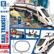 Lego building blocks compatible with steam train high-speed train Harmony remote control electric boy assembled children's toys Steam train-electric version [556 particles]