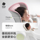 
babycare baby dining chair for more than 6 months old can be folded children's growth seat can be movable shell white + sleepable seat cushion