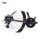 LIV ALIGHT 2 DD DIS DIS MANEJE FUBLERO DE MANURA DE 16 VELACIONES Bike de carretera Ligera Púrpura Gray 700C420 mm S Recomendado 158-169 cm