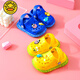 
G.DUCK KIDS little yellow duck. Children's slippers summer hole shoes bag toe 2025 new cartoon baby anti-slip home baby pink 18 inner length about 12cm