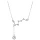 Fat Donglai same style new platinum pendant pt950 necklace women's light luxury niche platinum clavicle chain 2023 gift Big Dipper platinum necklace/rose gold